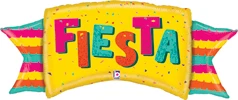 This balloon is a banner that says Fiesta